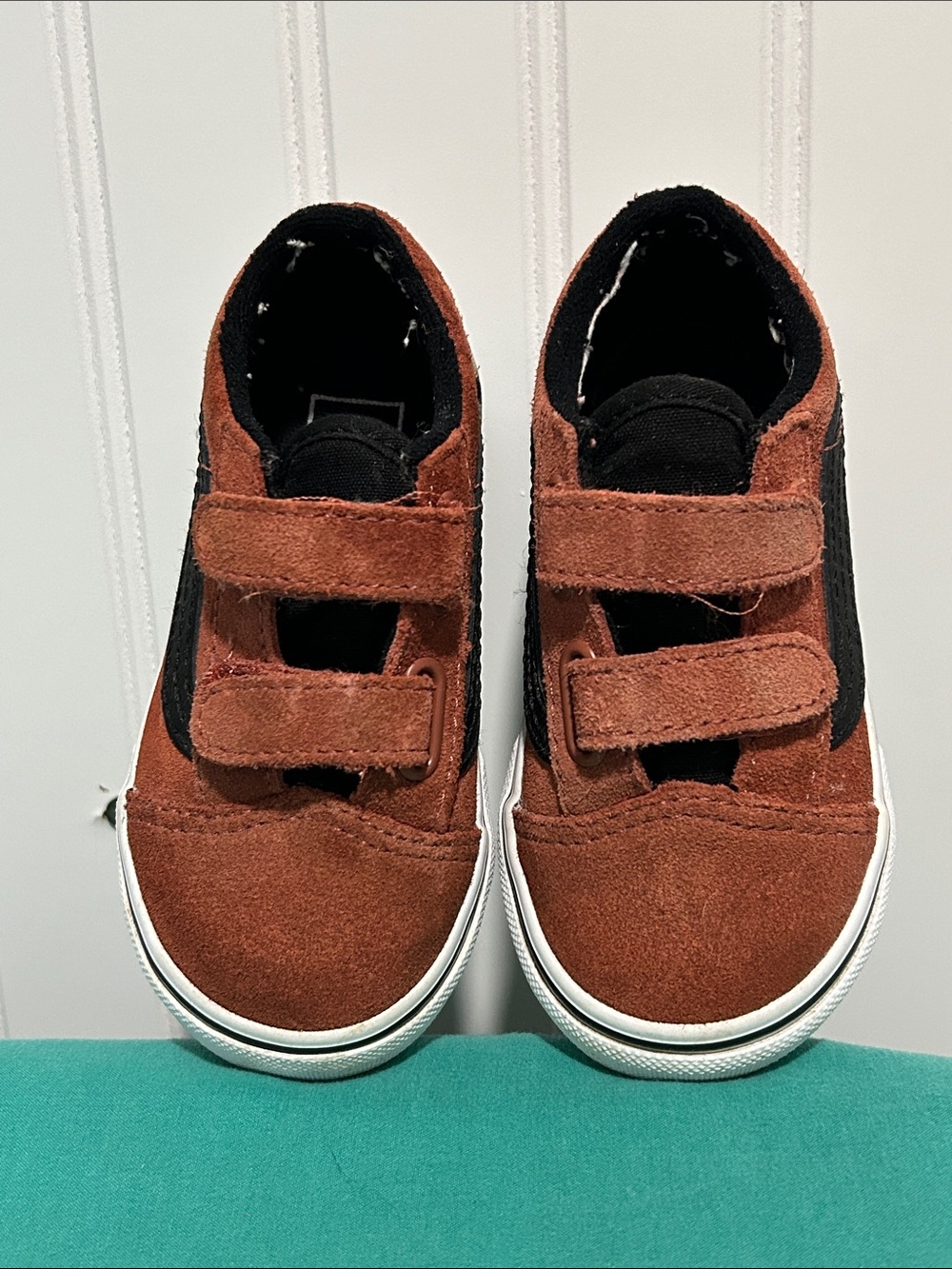 Vans - toddler Velcro old skool sz: 7.0 - Picture 2 of 12